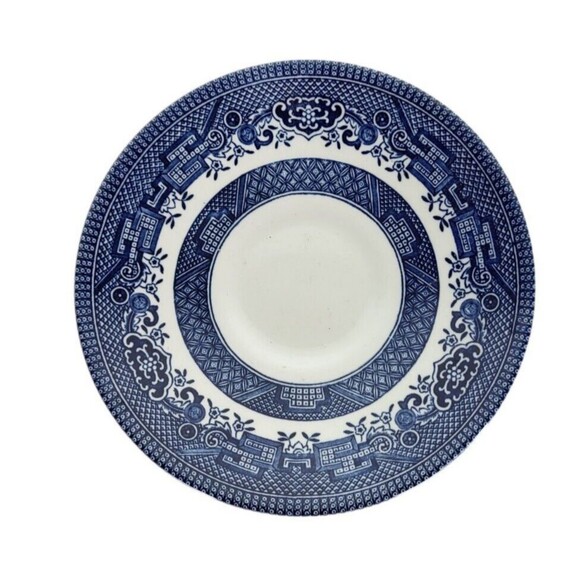Vintage 1940s Blue Willow Churchill of England Saucer Plate - Picture 2 of 6